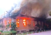 KINSHASA : L’ÉGLISE SHEKINAH TABERNACLE RAVAGÉE PAR UN VIOLENT INCENDIE CE DIMANCHE MATIN Gospelcross