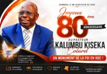 HOMMAGE : JOYEUX 80ÈME ANNIVERSAIRE AU PASTEUR KALUMBU KISEKA COLARD, UN MONUMENT DE LA FOI EN RDC !